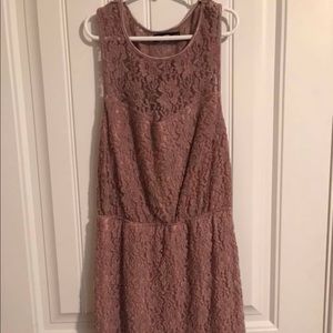 Velvety lace dress